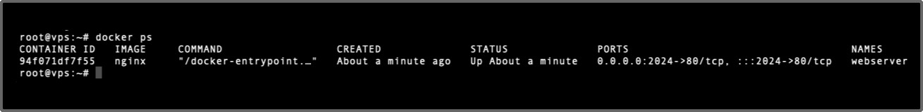 Cara Install Docker di Ubuntu - Melihat daftar container