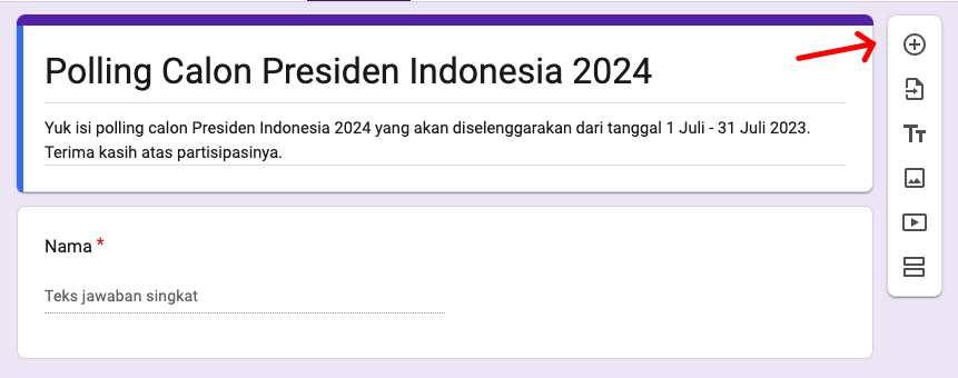 Cara Membuat Polling Pemilu 2024 di Google Form